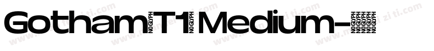 Gotham(T1) Medium字体转换